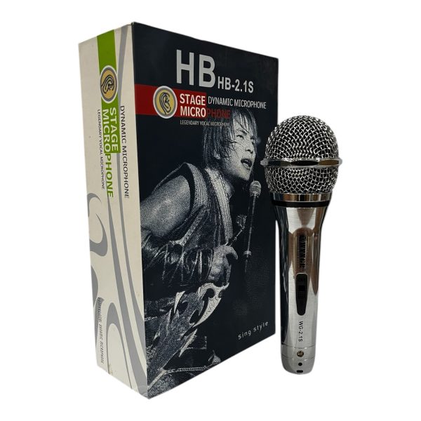 میکروفن داینامیک HB مدل HB-2.1S – مناسب اجرای زنده و خوانندگی